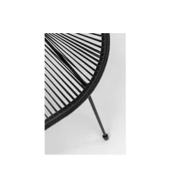 KARE Ławka ACAPULCO 121 cm mono czarna