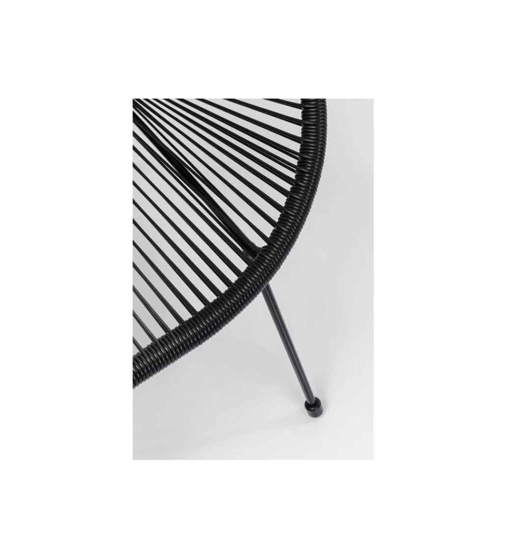 KARE Ławka ACAPULCO 121 cm mono czarna