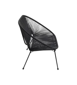 KARE Ławka ACAPULCO 121 cm mono czarna