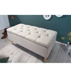 Invicta Interior Ławka ARIETT 100 Cm beżowa
