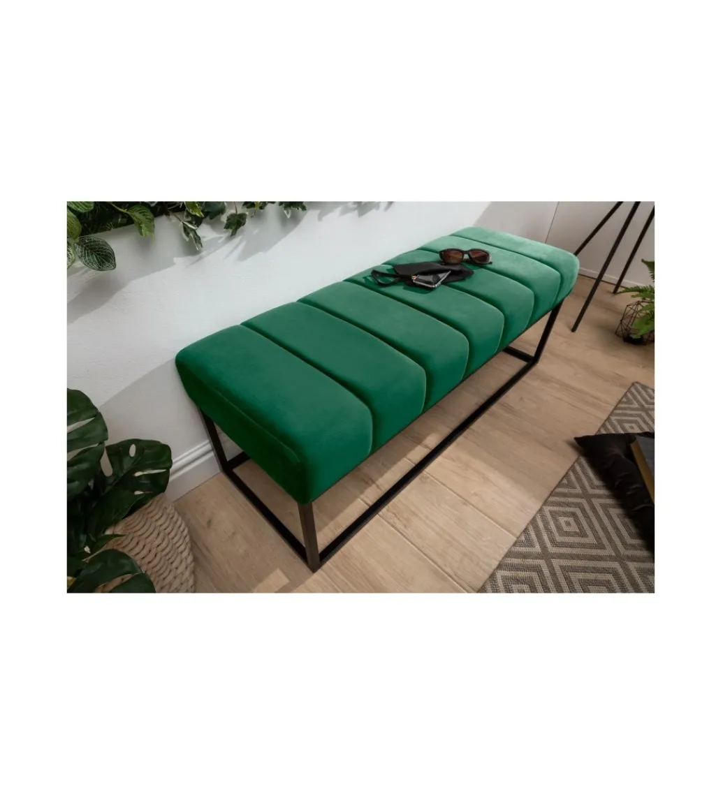 Invicta Interior - przedsprzedaż Ławka Baltic 110 Cm szmaragdowa zieleń