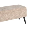 Zona-Design Ławka BAUL 100 cm beżowo kremowa panterka