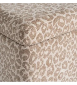 Zona-Design Ławka BAUL 100 cm beżowo kremowa panterka