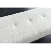 Invicta Interior Ławka BOUTIQUE 100 cm tkanina bouclé biała