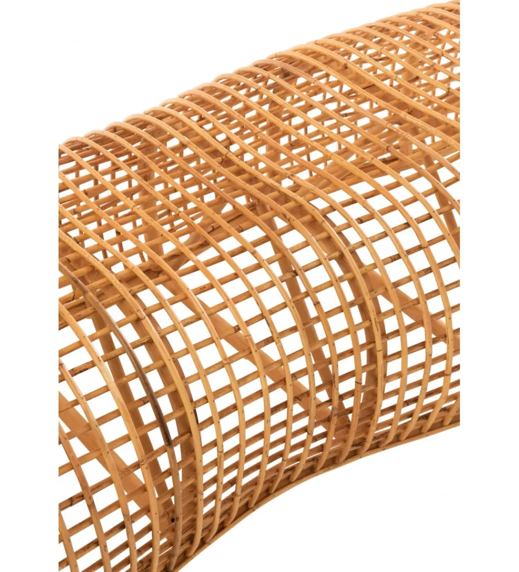 J-Line Ławka CRAWL rattanowa 200 cm naturalny
