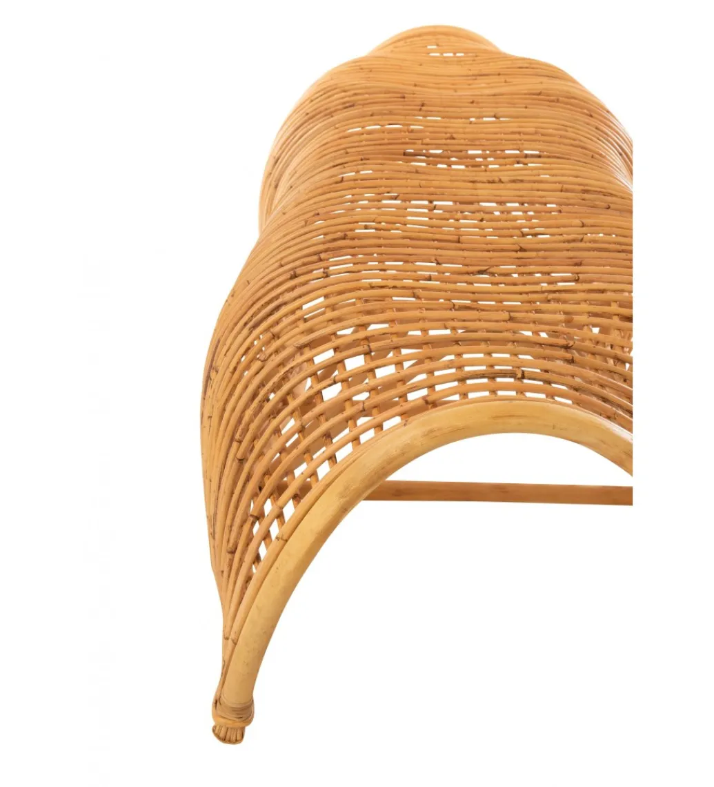 J-Line Ławka CRAWL rattanowa 200 cm naturalny
