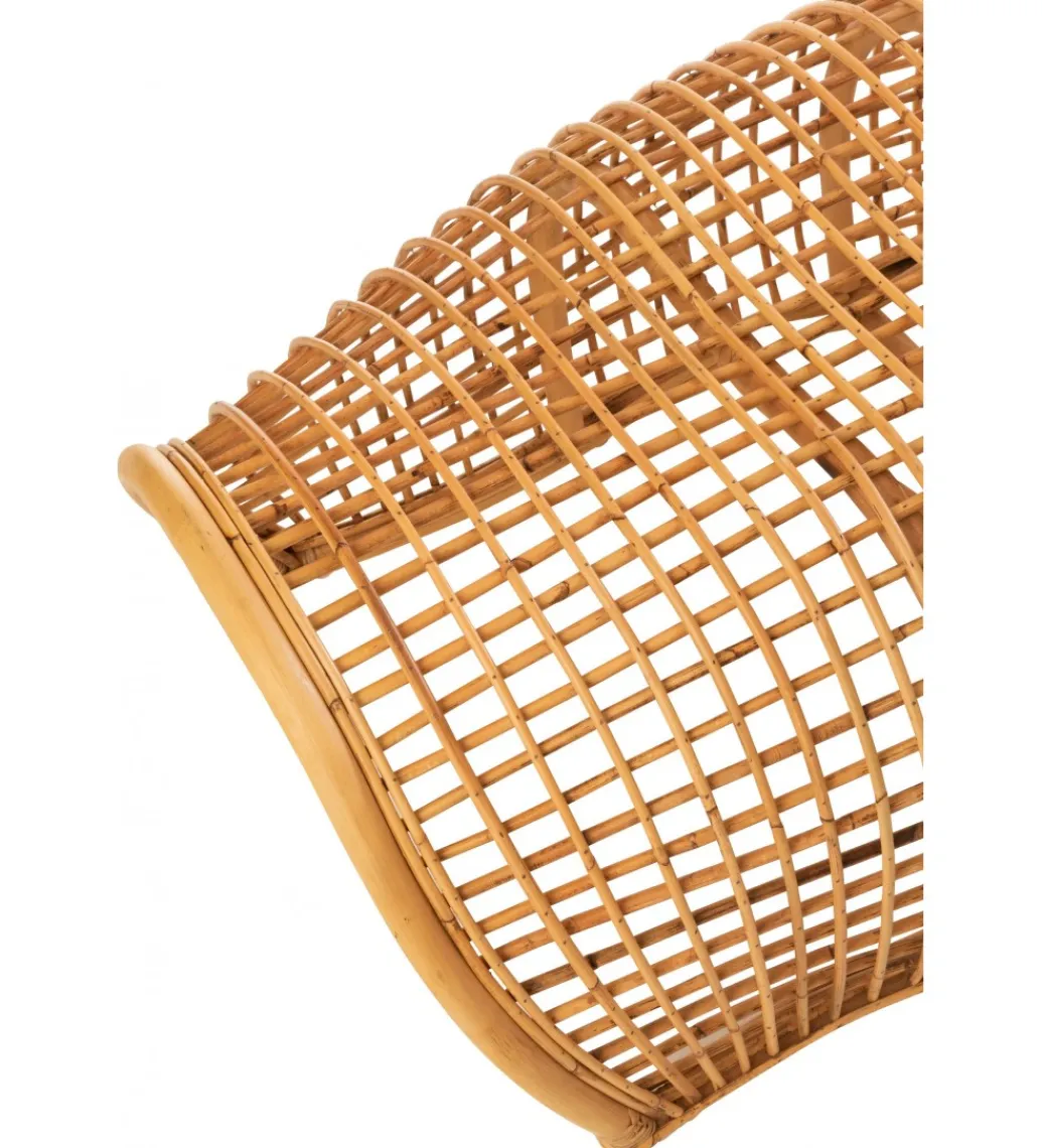 J-Line Ławka CRAWL rattanowa 200 cm naturalny