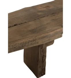 J-Line Ławka DEBER 190 cm drewno brązowe
