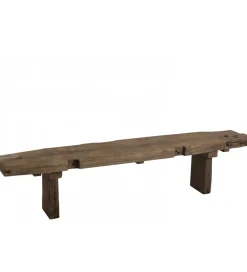 J-Line Ławka DEBER 190 cm drewno brązowe