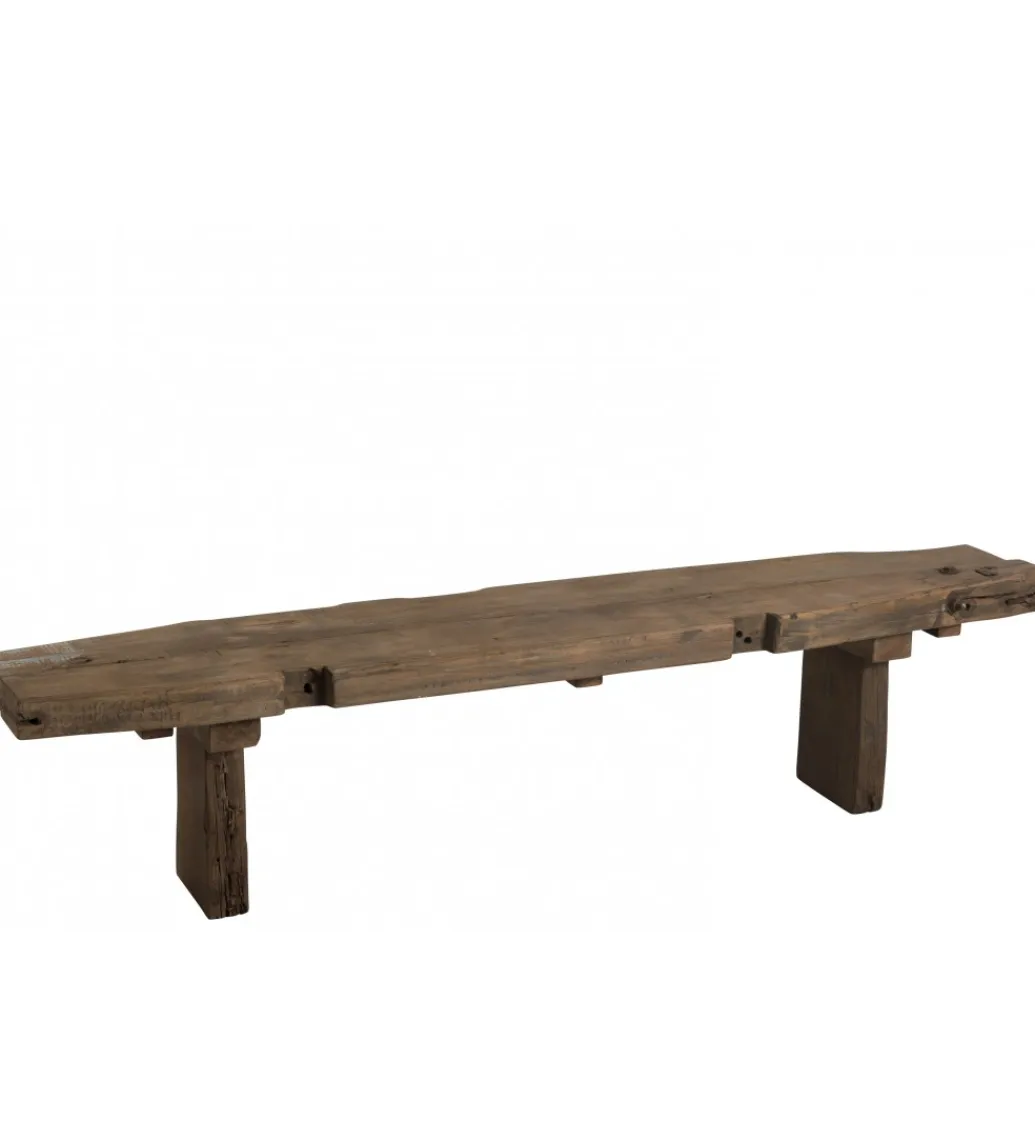 J-Line Ławka DEBER 190 cm drewno brązowe