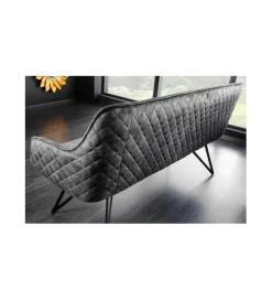 Invicta Interior Ławka Edmonton 156 cm ciemnoszara