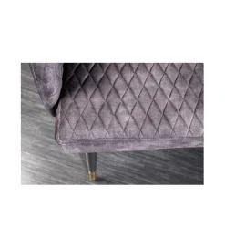 Invicta Interior Ławka ETIENNE Paris 162 cm ciemnoszara