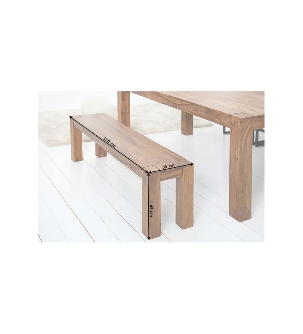 Invicta Interior Ławka FINICE Makassar 160 cm drewno Sheesham