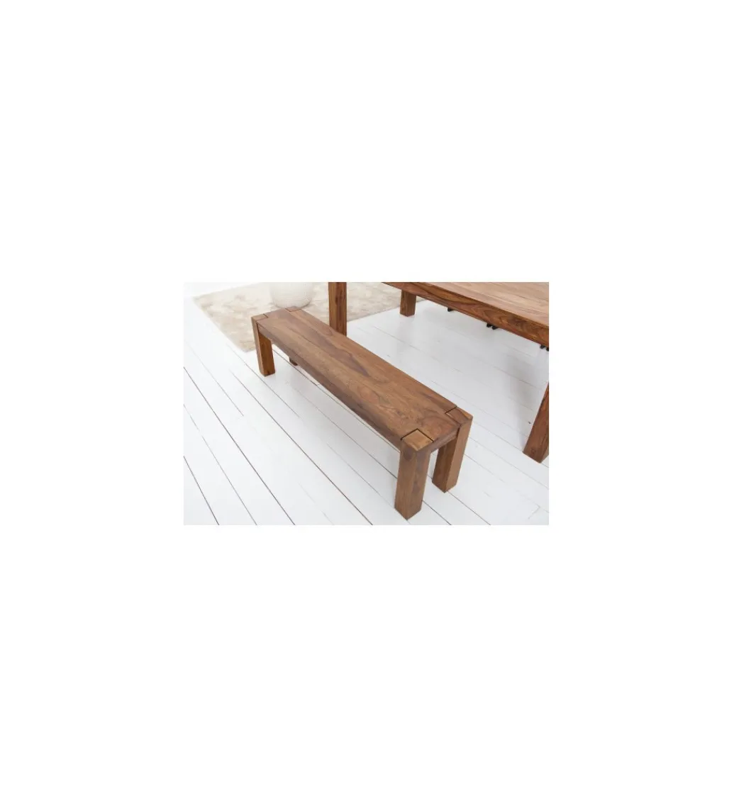 Invicta Interior - przedsprzedaż Ławka FINICE Makassar 140 Cm drewno Sheesham