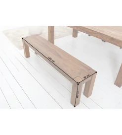 Invicta Interior - przedsprzedaż Ławka FINICE Makassar 140 Cm drewno Sheesham