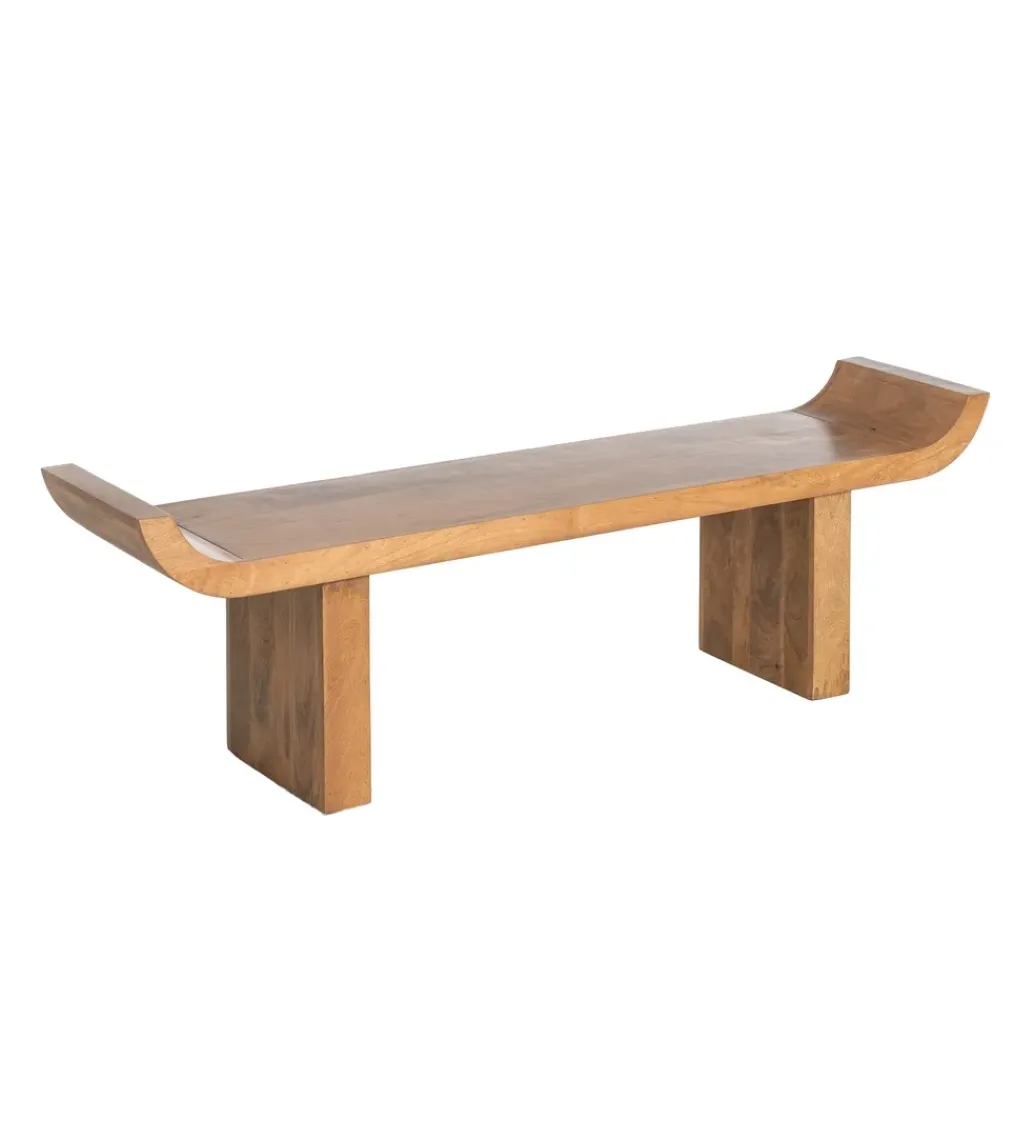 Zona-Design Ławka GALT 160 cm drewno mango naturalna