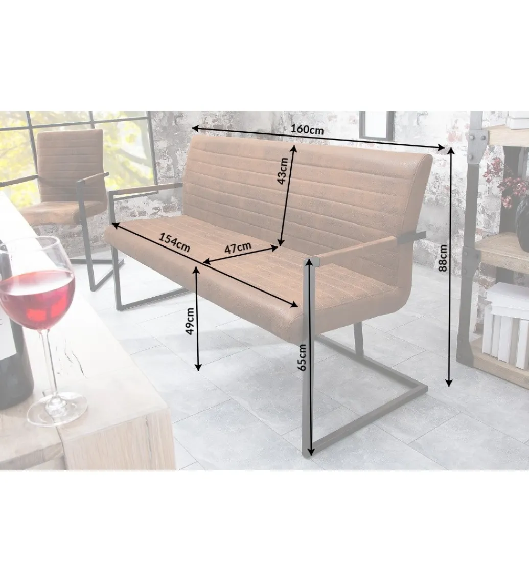 Invicta Interior Ławka Imperial 160cm antyczny brąz