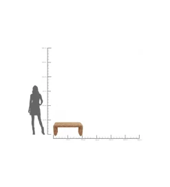 KARE Ławka LILJA 101 cm melanż
