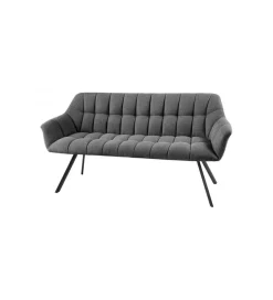 Invicta Interior Ławka LUISA 165 cm antracytowa