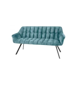 Invicta Interior Ławka LUISA 165 cm niebieska petrol