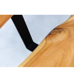 Invicta Interior Ławka MAMMUT 200 cm nogi U drewno akacja kolorze miodu