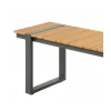 Invicta Interior - przedsprzedaż Ławka ogrodowa TORTUGA 123 cm w optyce drewna