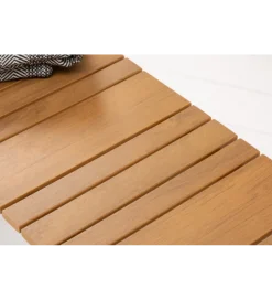 Invicta Interior - przedsprzedaż Ławka ogrodowa TORTUGA 123 cm w optyce drewna
