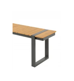 Invicta Interior - przedsprzedaż Ławka ogrodowa TORTUGA 123 cm w optyce drewna