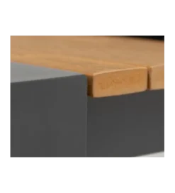 Invicta Interior - przedsprzedaż Ławka ogrodowa TORTUGA 123 cm w optyce drewna
