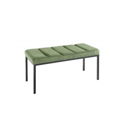 Invicta Interior Ławka OLIWIA II 80 cm sztruks zielona