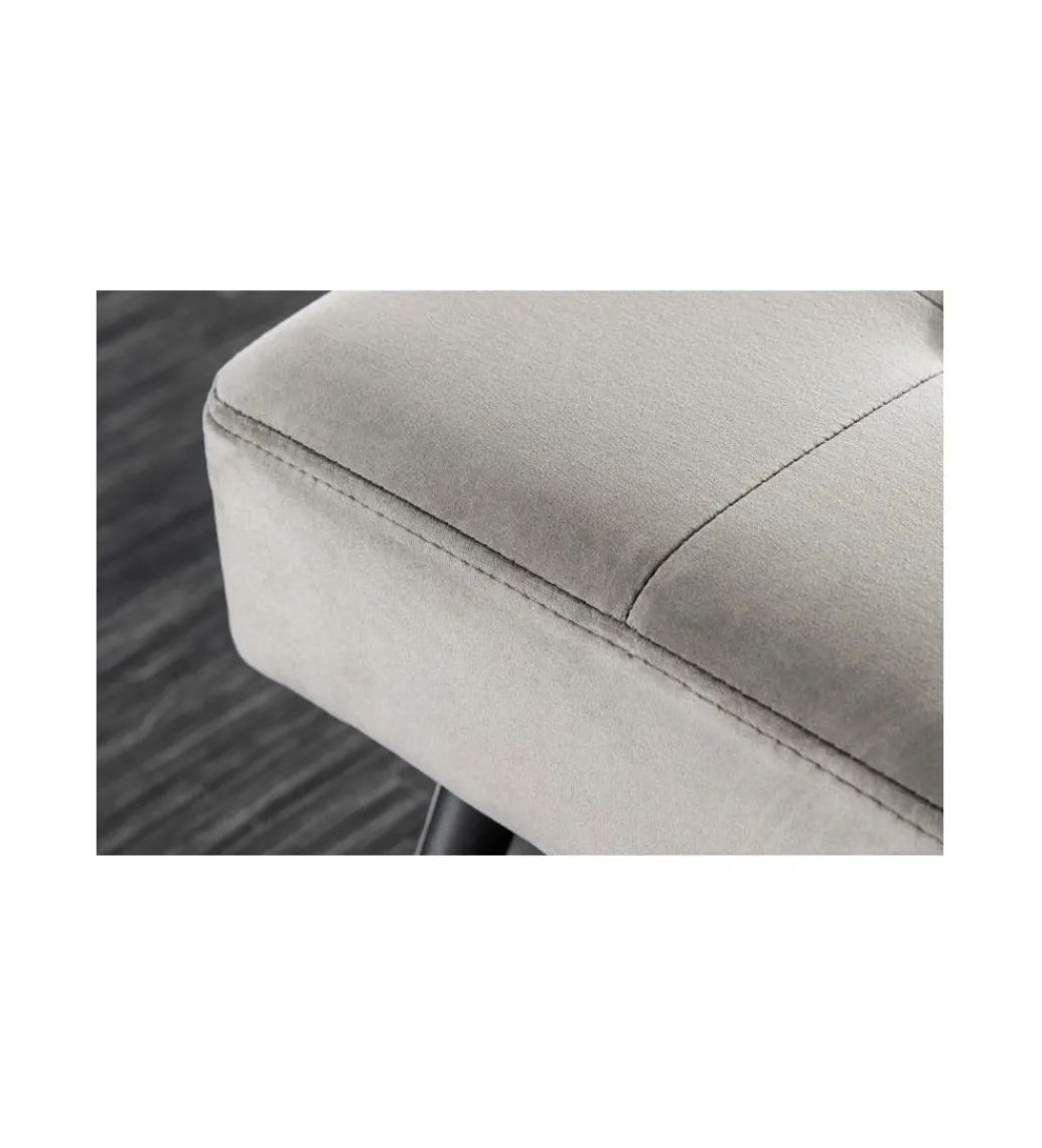 Invicta Interior Ławka OLIWIA III 100 cm ciemnoszara