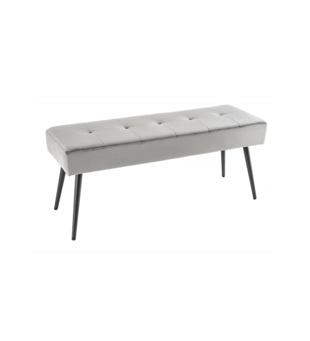Invicta Interior Ławka OLIWIA III 100 cm ciemnoszara