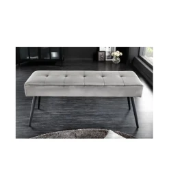 Invicta Interior Ławka OLIWIA III 100 cm ciemnoszara