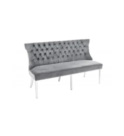 Invicta Interior Ławka OXANA Modern Barock 164 cm Szara