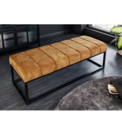 Invicta Interior Ławka PETIT BEAUTÉ 110 cm musztardowa