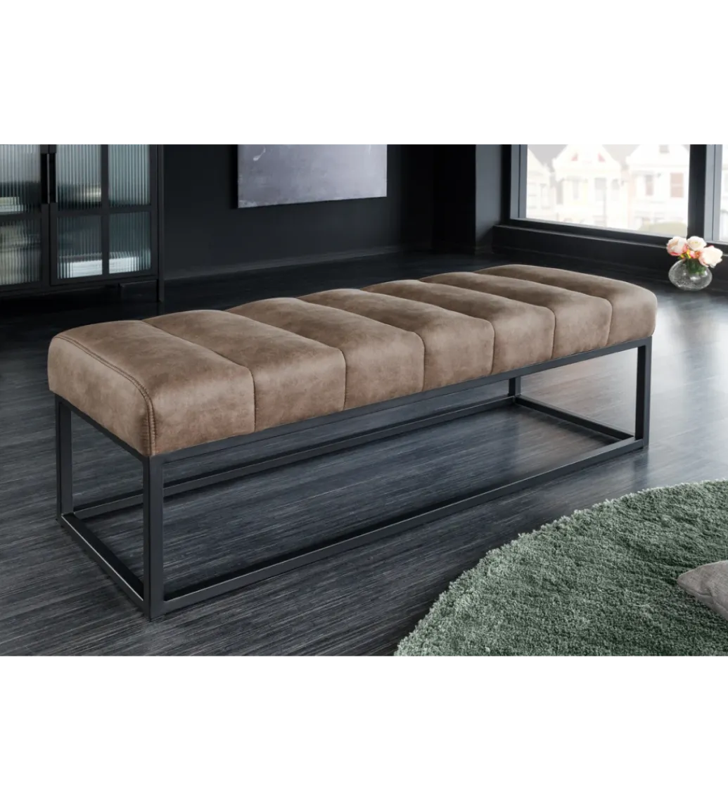 Invicta Interior - przedsprzedaż Ławka PETIT BEAUTÉ 110 cm szary taupe