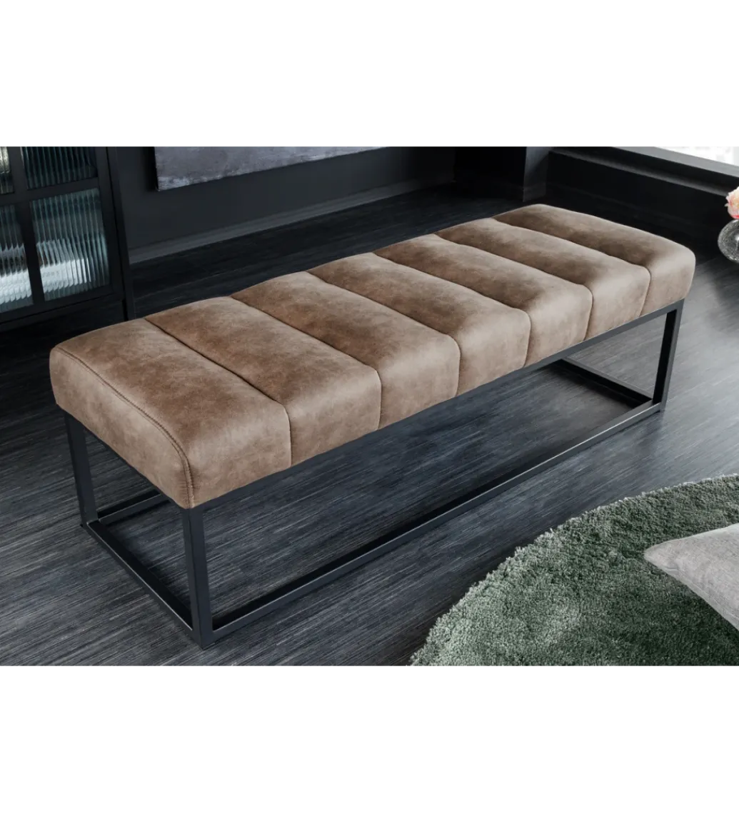 Invicta Interior - przedsprzedaż Ławka PETIT BEAUTÉ 110 cm szary taupe