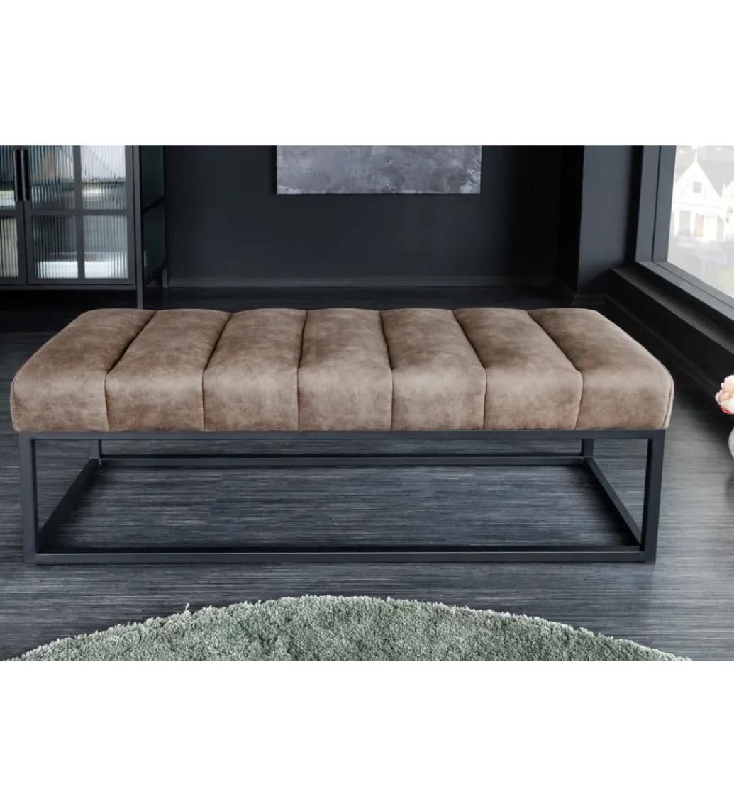 Invicta Interior - przedsprzedaż Ławka PETIT BEAUTÉ 110 cm szary taupe