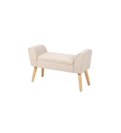 Invicta Interior Ławka Scarlett 90 cm beżowa