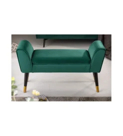 Invicta Interior Ławka SCARLETT 90 cm szmaragdowa