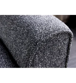 Invicta Interior Ławka SCARLETT 90 cm tkanina bouclé antracyt