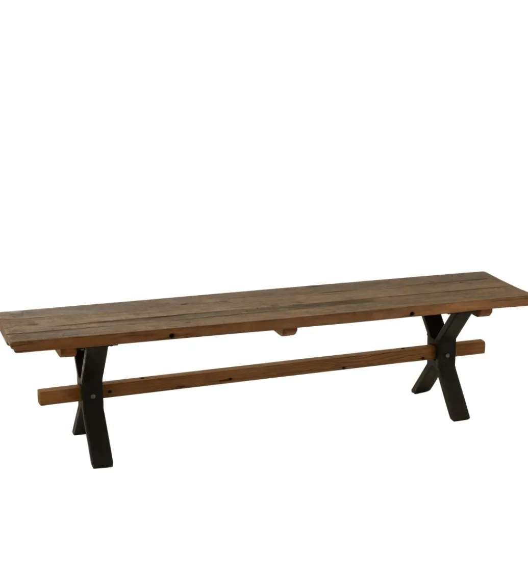 J-Line Ławka VINTAGE 180 cm naturalne drewno