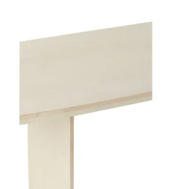 J-Line Ławka VIOLEN 190 cm drewno akcja biała