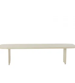 J-Line Ławka VIOLEN 190 cm drewno akcja biała