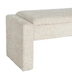 Zona-Design Ławka WESTEMA 117 cm kremowa