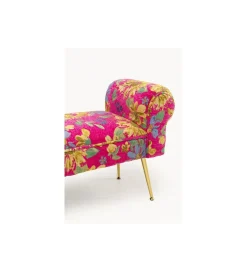 KARE Ławka WING FLOWER FEVER 100 cm różowa