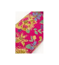 KARE Ławka WING FLOWER FEVER 100 cm różowa