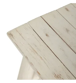 Zona-Design Ławka WORN 120 cm drewno teak bielona