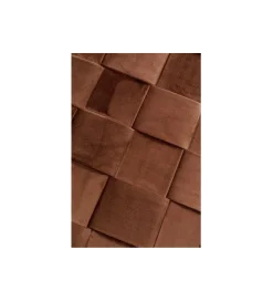 KARE Ławka ze schowkiem WEAVE 121 cm mocca