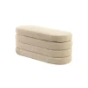Invicta Interior Ławka z schowkiem VOQUE 115 cm bouclé taupe